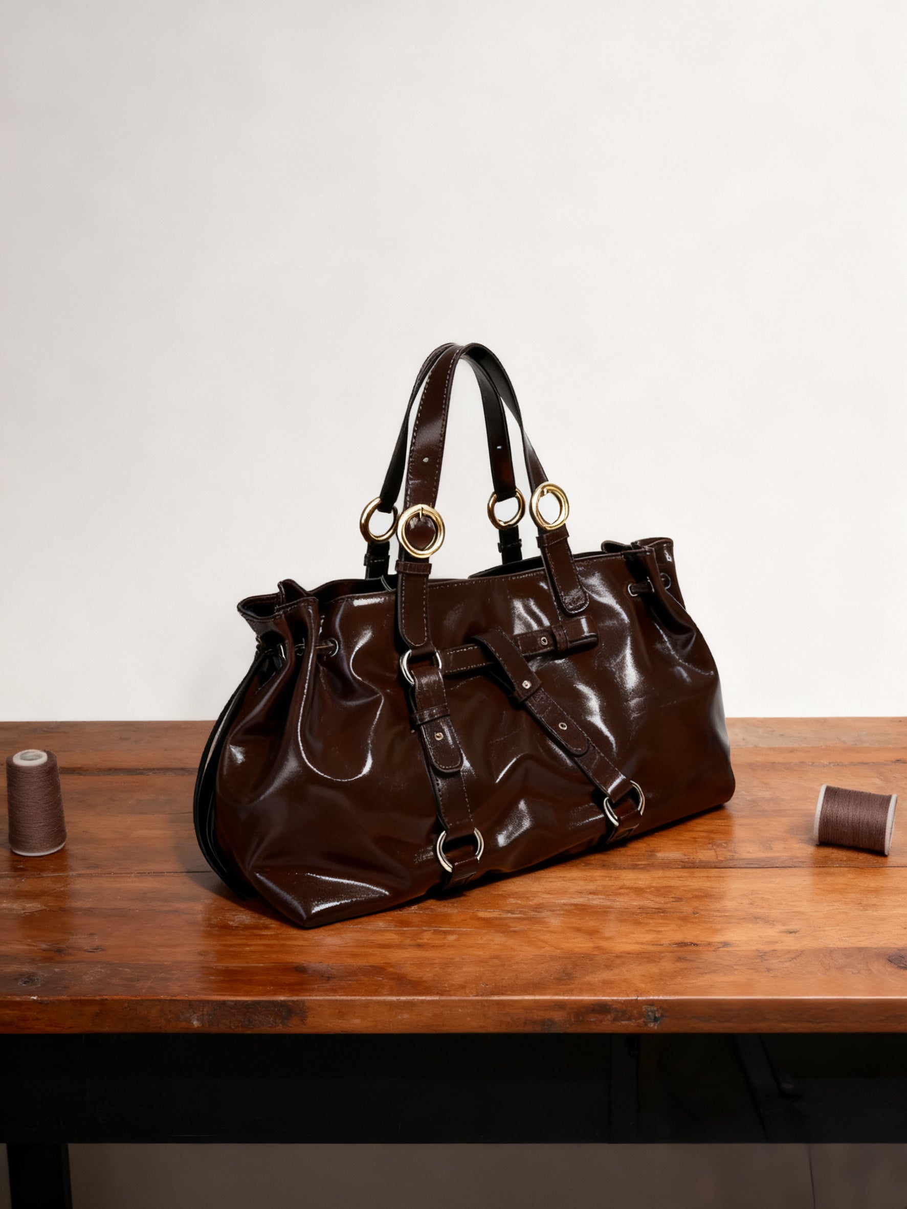 #488 Glossy Retro Duffle